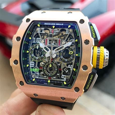 rose gold richard mille watch|Richard Mille wrist watch price.